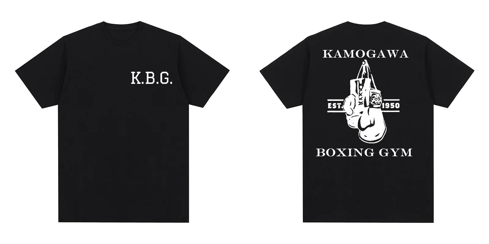 KBG Hajime no Ippo Anime Kamogawa Boxing Gym Vintage T-shirt Cotton Men T shirt New Tee Tshirt Womens Tops