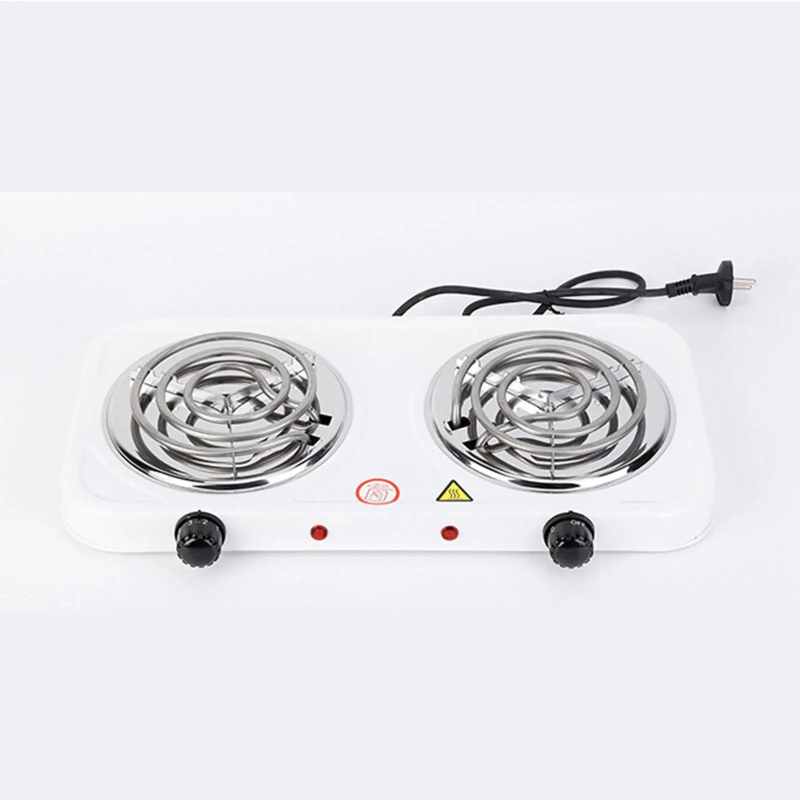 เตาคอยล์ไฟฟ้า 2000W Hotplate ทําความสะอาดง่ายบ้านกลางแจ้งปรับอุณหภูมิจานร้อนพร้อมไฟแสดงสถานะปฏิบัติ