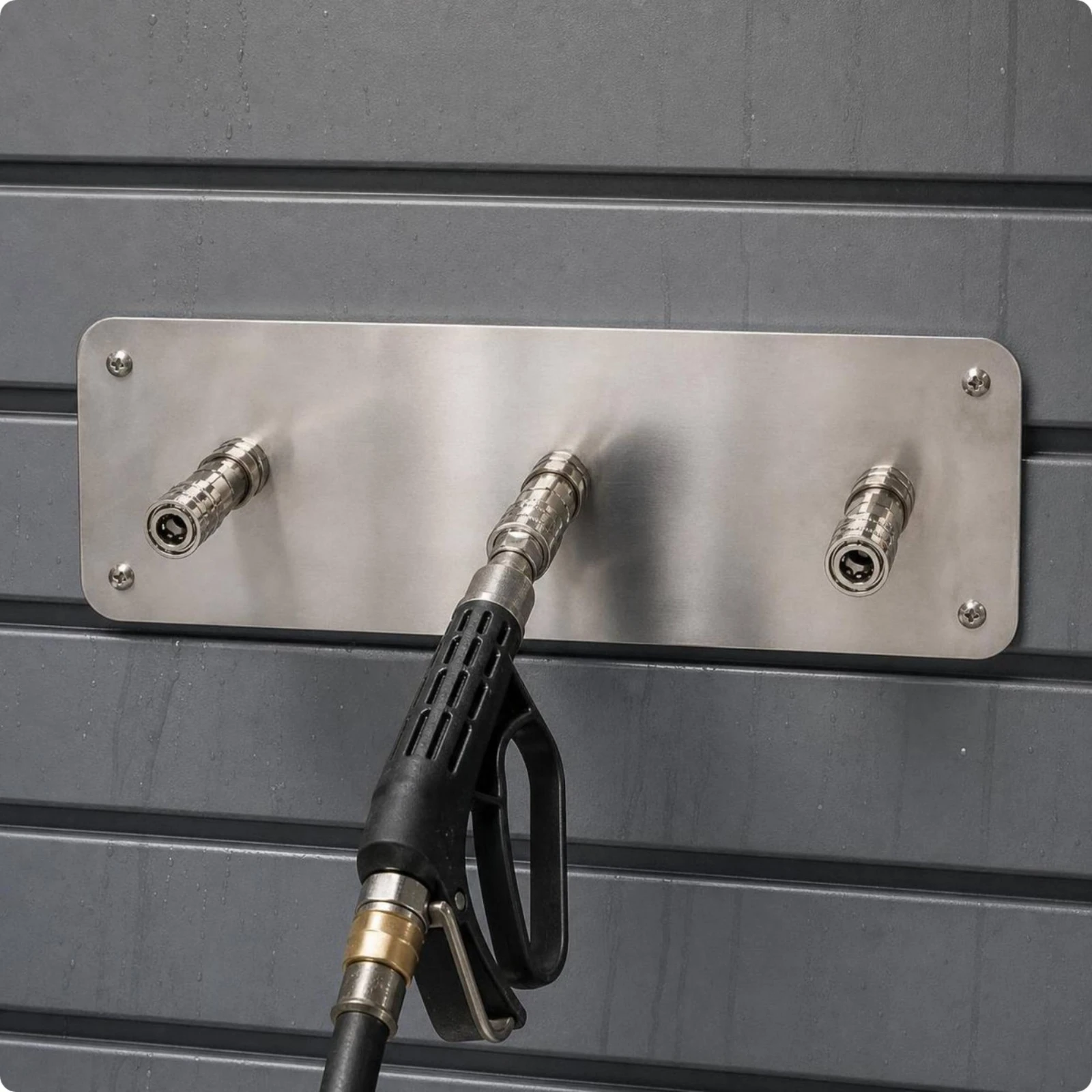 Car Wash Tool Rack Space-Saving Wall-Mounted Storage Rack Quick-Connect Holder Rust-Resistant Organizer Long-Lasting for DIYers