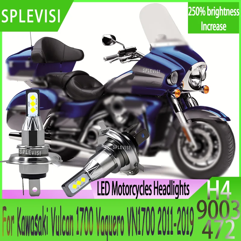 

Water-Resistant IP67 H4 LED Bulb with Aluminum Body For Kawasaki Vulcan 1700 Vaquero VN1700 2011 2012 2013 2014 2015 2016-2019