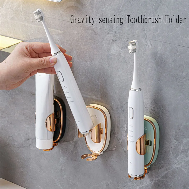 ABDJ-Porta spazzolino elettrico Traceless Stand Organizer Porta spazzolino a parete Porta dentifricio