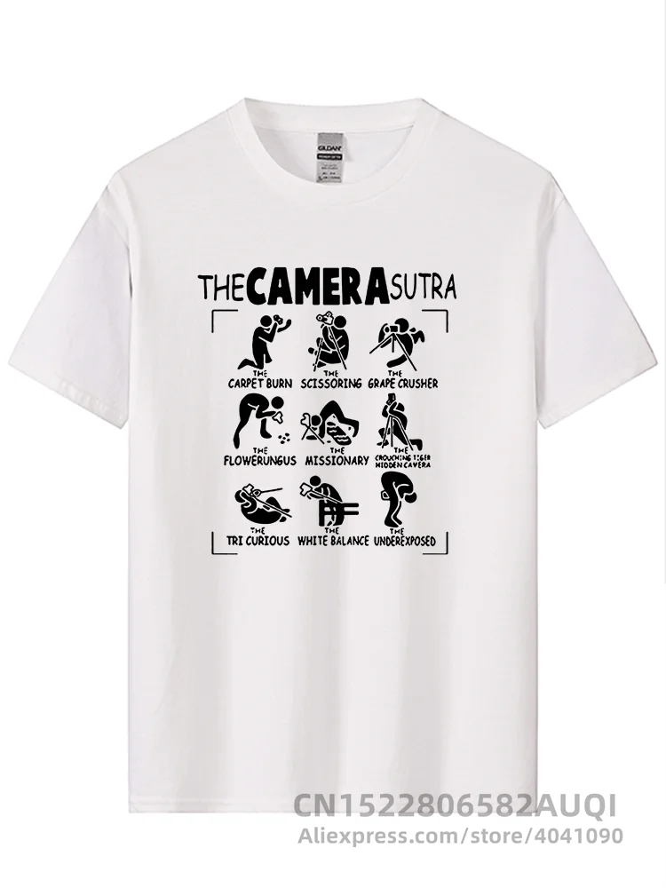 The Camera Sutra Photography Hip Hop Printed T Shirt Short Sleeve Gift T-Shirts Tshirts