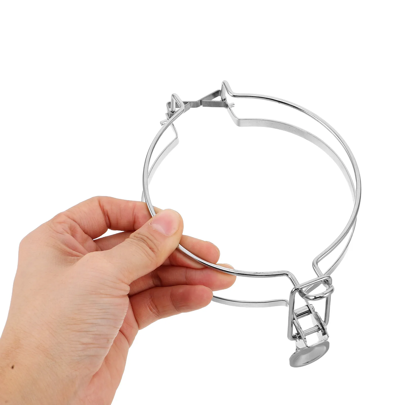4Pcs Stainless Steel Canning Jar Wire Clamps Airtight Seal Buckle Replacement Clips Leak-Proof Mason Jar Locking Spring Snap