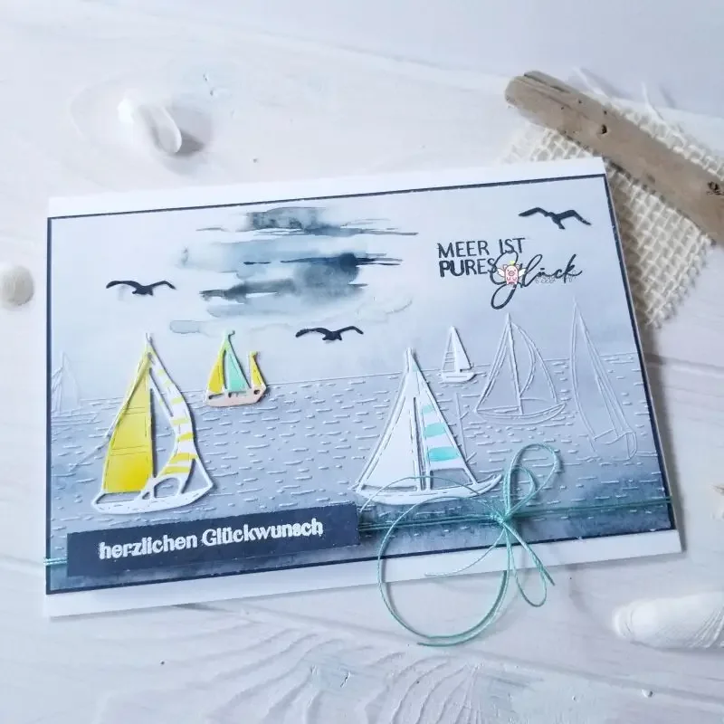 

Mmao Craft metal cutting dies cut die mold Sailboat decoration Scrapbook paper craft knife mould blade punch stencils dies