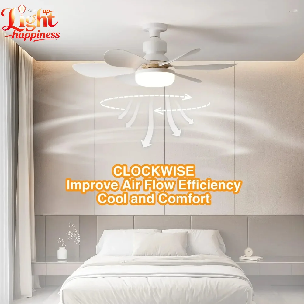 40w Led Ceiling Fan Light Remote Control For Dimming Screw Ceiling Fan With Light Remote Socket Fan Bathroom Bedroom Kitchenfor