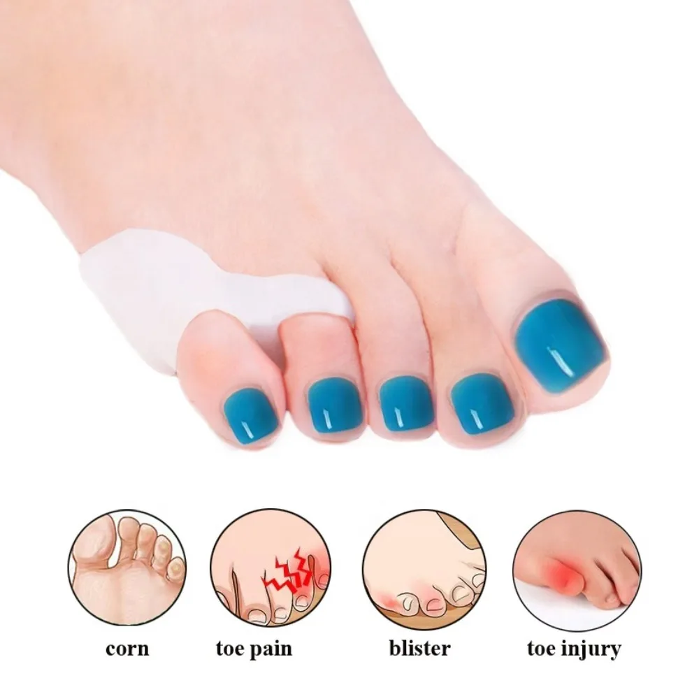 2PCS Pinky Toe Protector Bunion Corrector for Bunion Relieve Foot Pain From Friction Rubbing and Pressure for Night & Home Use