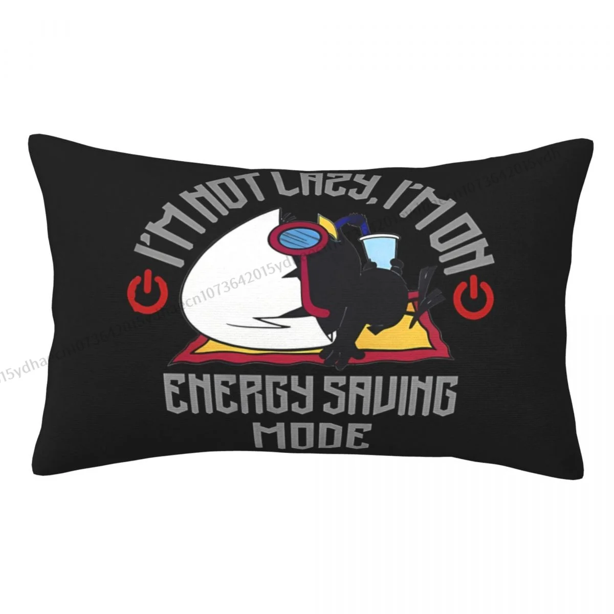 On Energy Saving Mode Polyester Pillowcase Calimero Cute Egg Chicken Bedroom Decorative Soft Pillow Cover Pillowcase