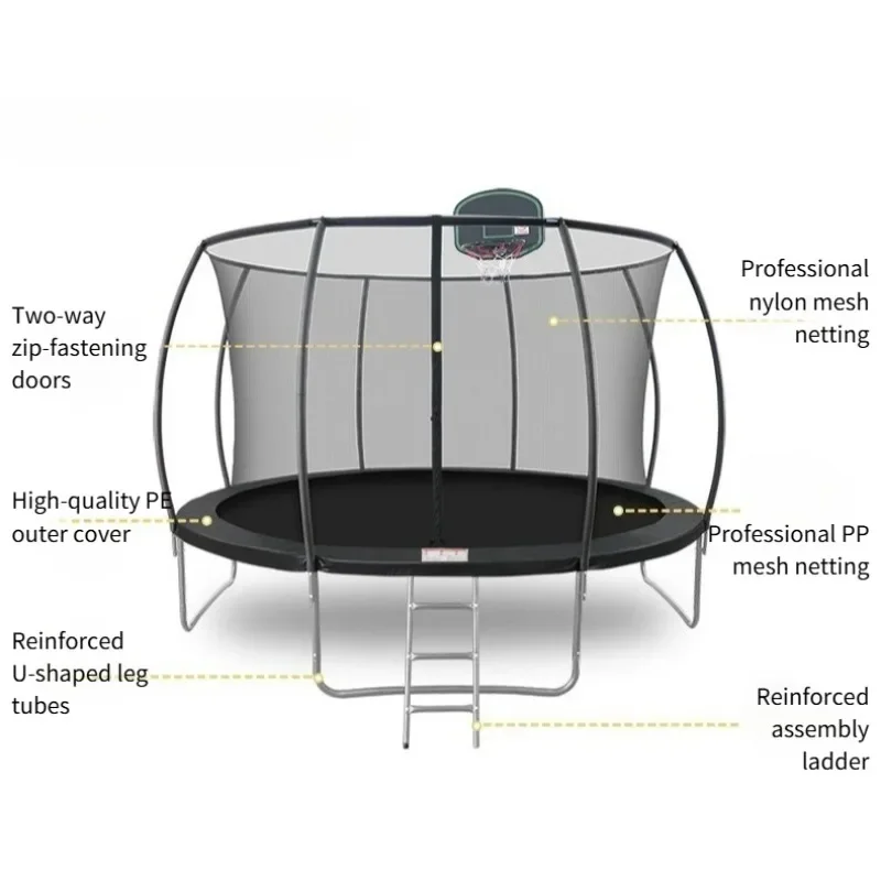 10FT Outdoor Trampoline with Safety Netting – A Large Trampoline and The Ideal Choice for Family Fun, A Best-selling Product