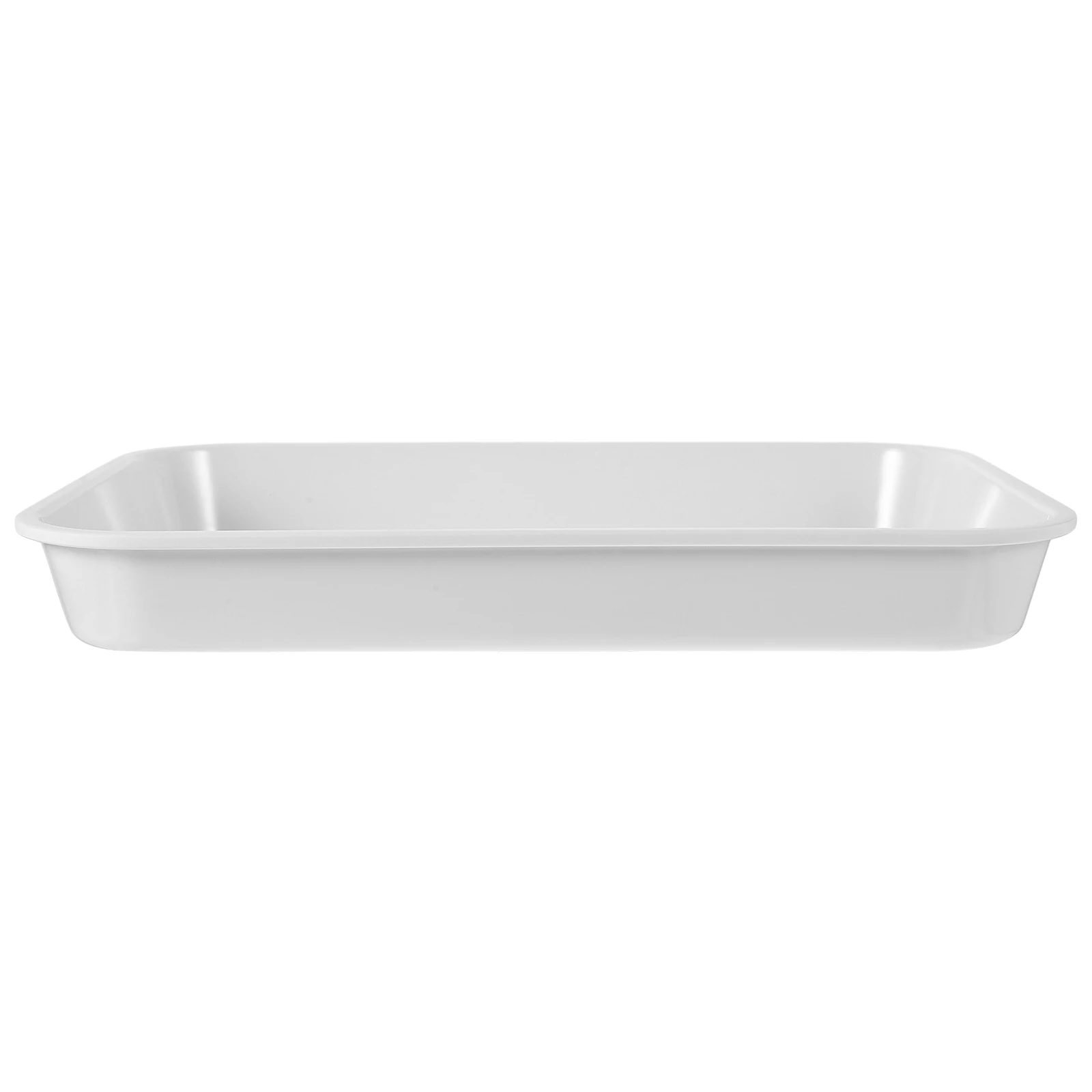

Snack Rectangle Food Serving Plate For Kitchen Counter Large Capacity Fruit Storage Tray Nonslip Bottom Multipurpose Metal