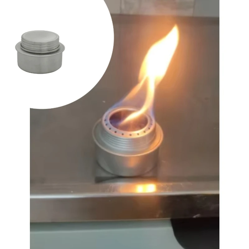Estufa de Camping portátil de 100ML/120ML, Mini estufa de Alcohol de aleación de aluminio con tapa para acampar al aire libre, senderismo, mochilero, estufa de cocina
