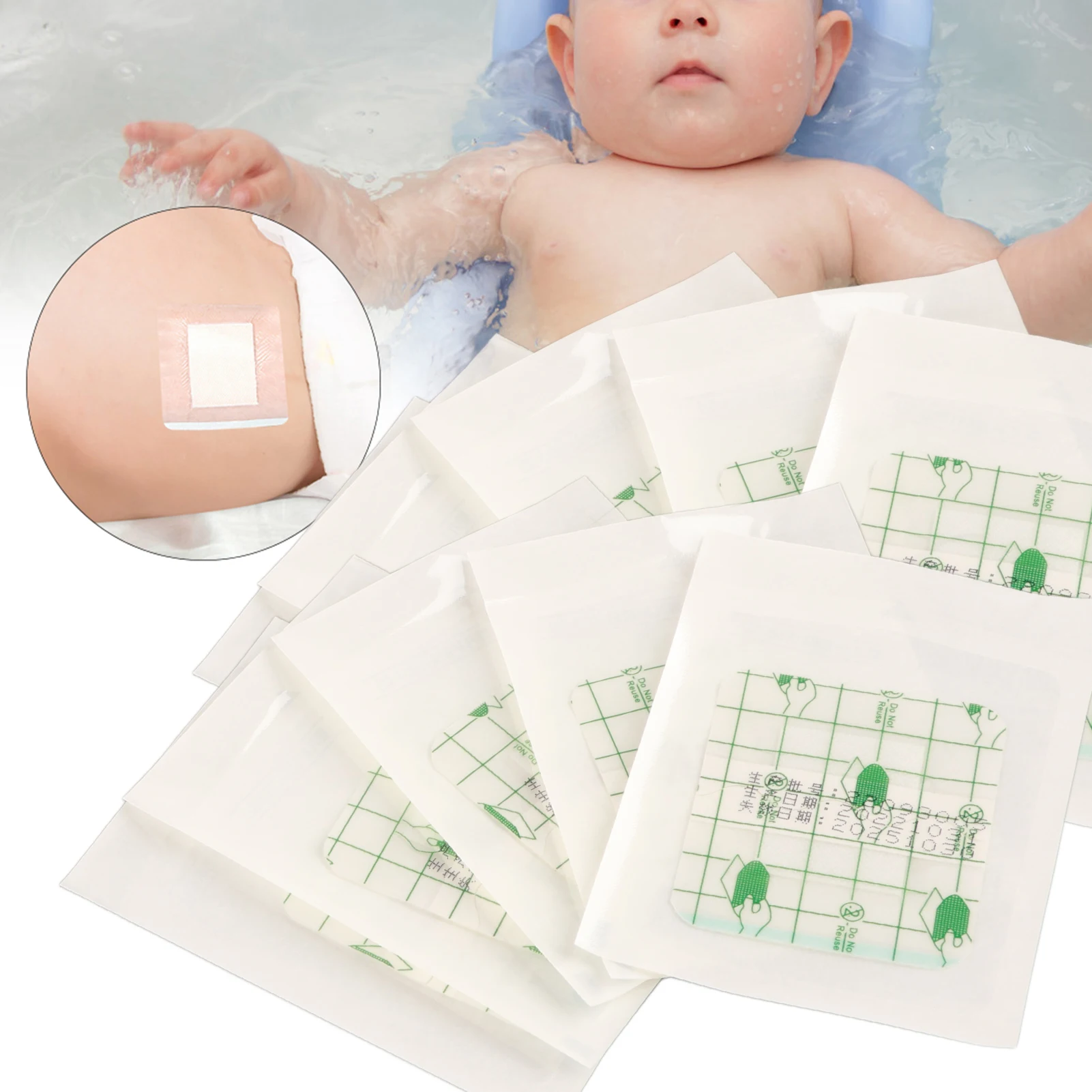 20pcs Baby Navel Sticker Waterproof Swimming Umbilical Cord Patch Safe Adhesive Tape Belly Protector for Infant