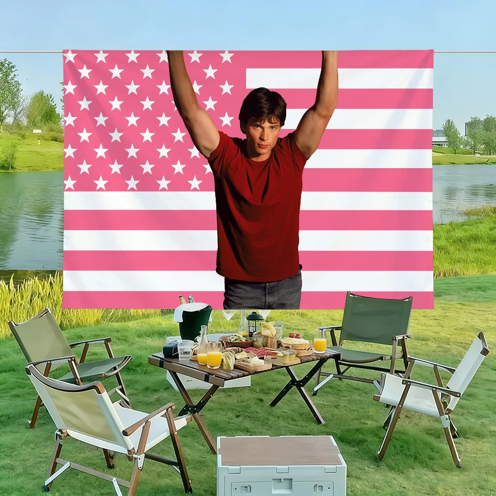 Actor T-Tom Welling Flag Wall Decorations Home Decor Suitable For Living Rooms Bedrooms Dormitories Parties And Holidays