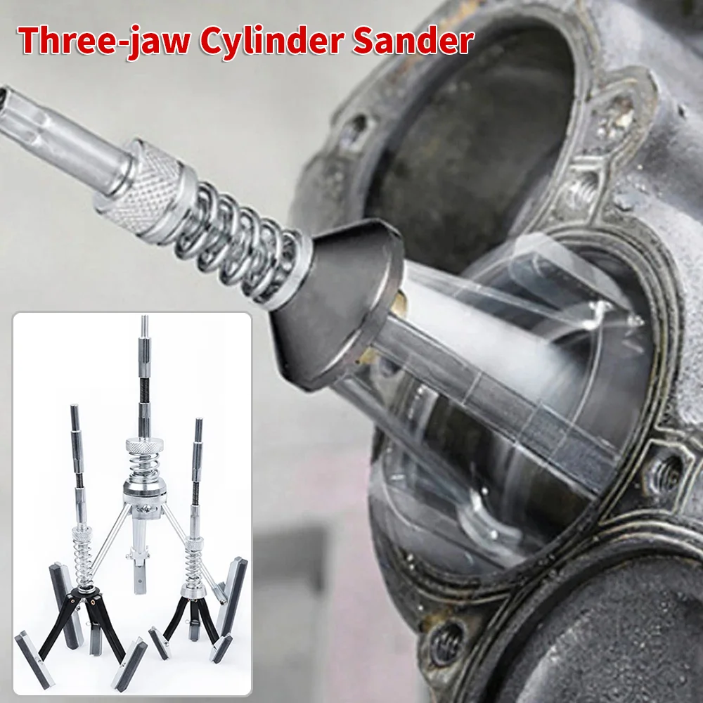 

Three-jaw Cylinder Sander Automotive Grinding Brake Cylinder Hone Machine Rust Removal Tool for Auto Repair Shops Angle Grinder