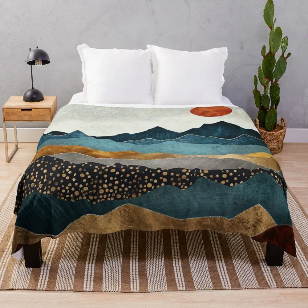 Amber Dusk Throw Blanket Polar christmas decoration Flannels for sofa Blankets