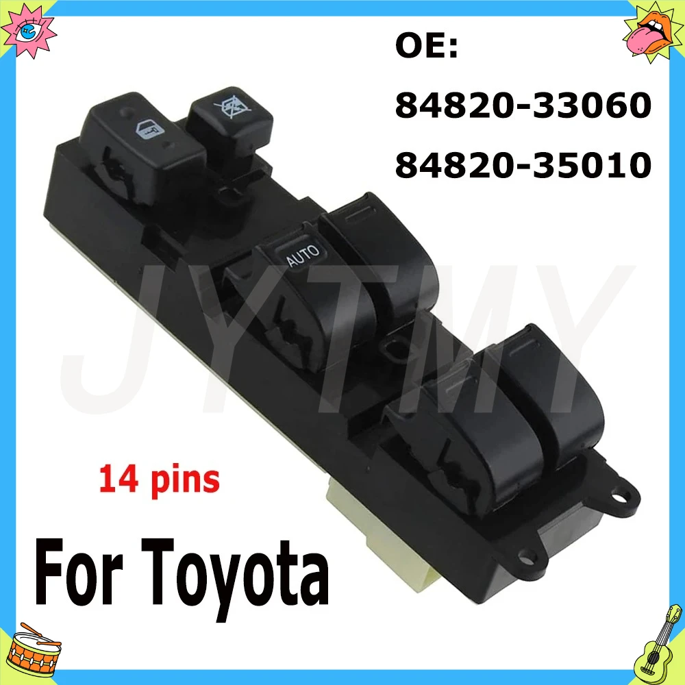Car Accessories for Toyota Camry Tercel Corolla 4 Runner Lexus LX450 Electric Power Window Switch Lifter Control Button Parts