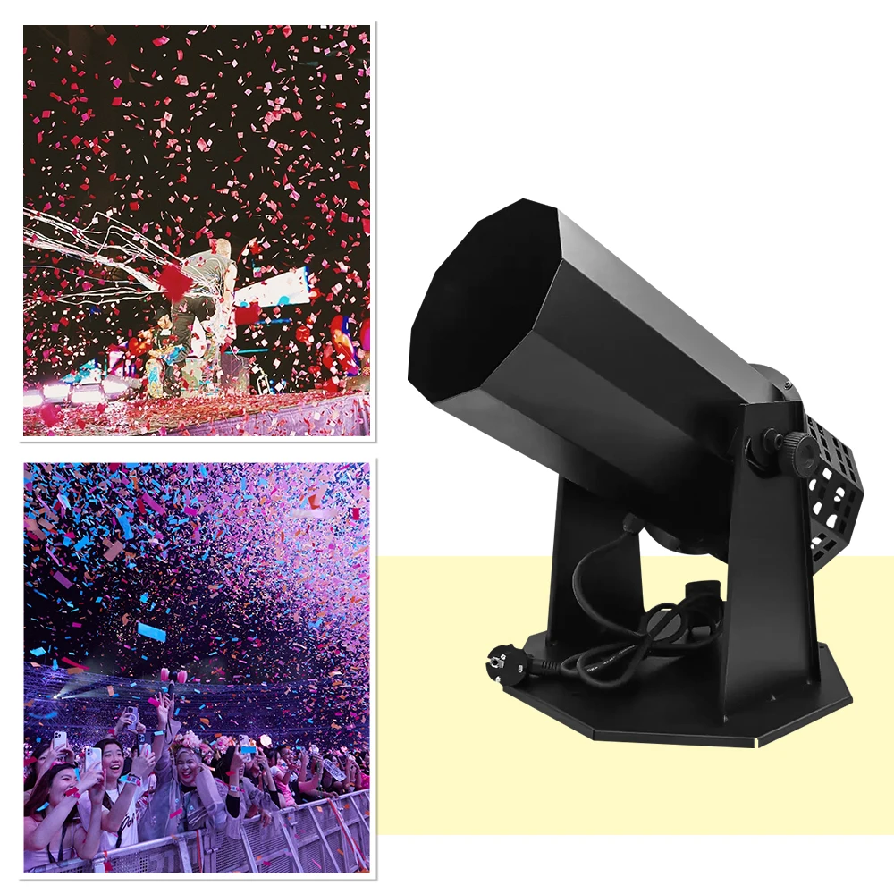 1500w Confetti Paper Blower Machine Large Confetti Cannon Stage Special Effect Atmosphere for DJ DISCO Wedding Event Nighclub