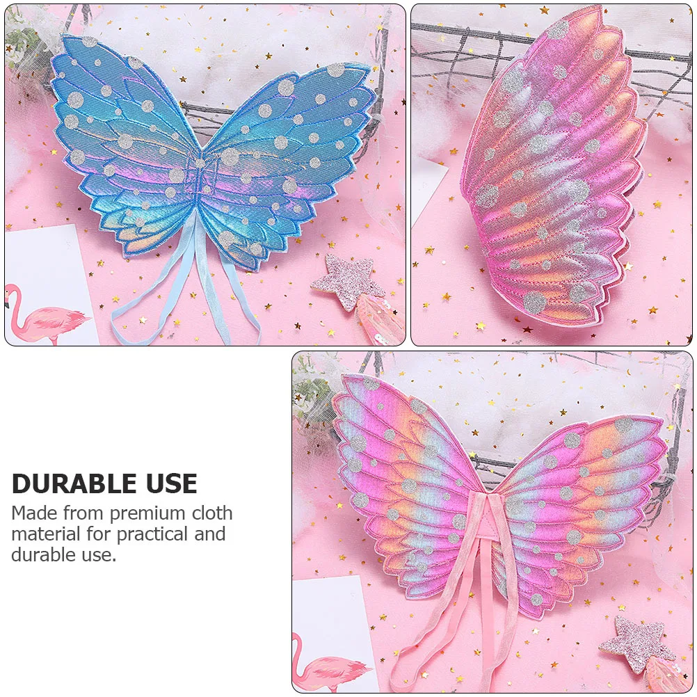 5 szt. Dziecięce Skrzydła Wróżki Metaliczne Skrzydła Motyla Akcesoria do Kostiumów Rekwizyty Cosplay na Imprezy Akcesoria do Kostiumów