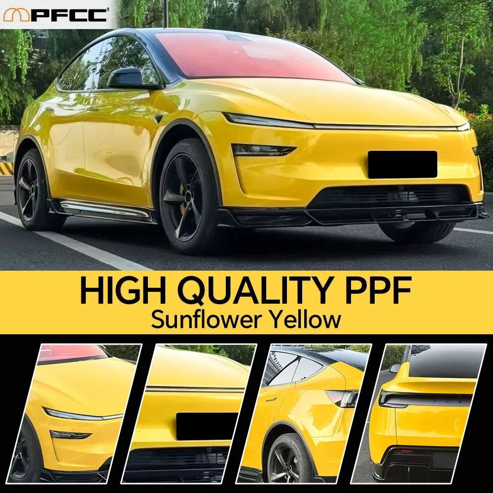 

For Tesla ModelY Juniper2025 TPU Transparent Sticker Body Accessories Styling Pre-Cut Paint Protection Film Car Clear Kit Sticke