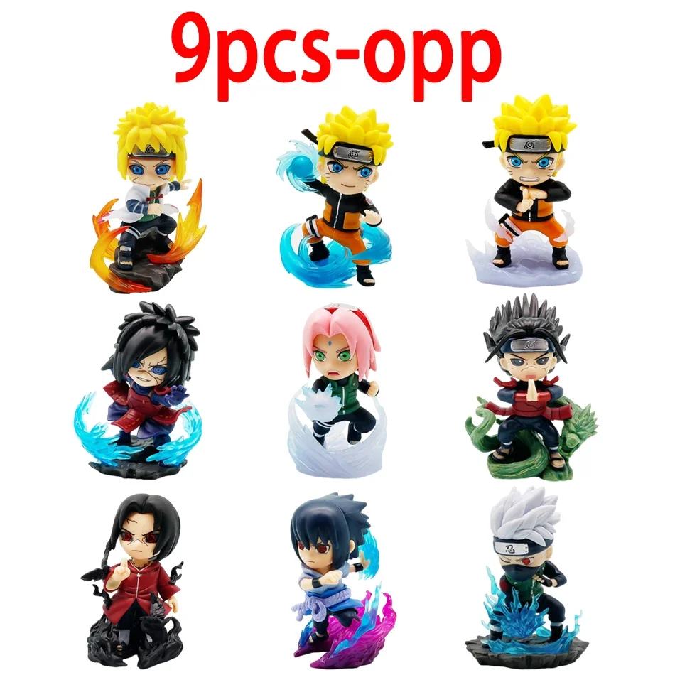 Blind Box Naruto Action Figure Set Q Version PVC Anime Figurines Uzumaki Sasuke Itachi Kakashi Collection Model Desktop Gift view 5