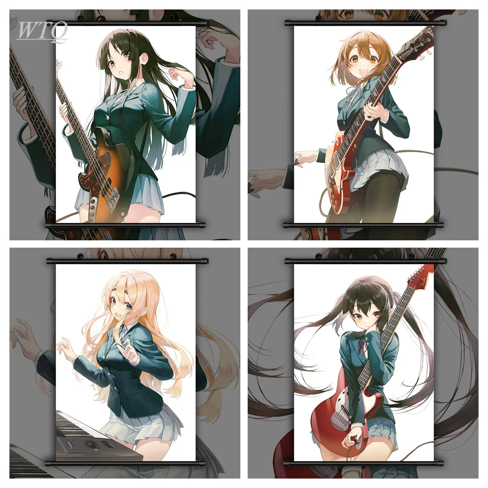 K-on! Yui Mio Tsumugi Azusa Ritsu  Anime Manga Anime Posters Canvas Painting Wall Decor Posters Wall Art Picture Home Decoration