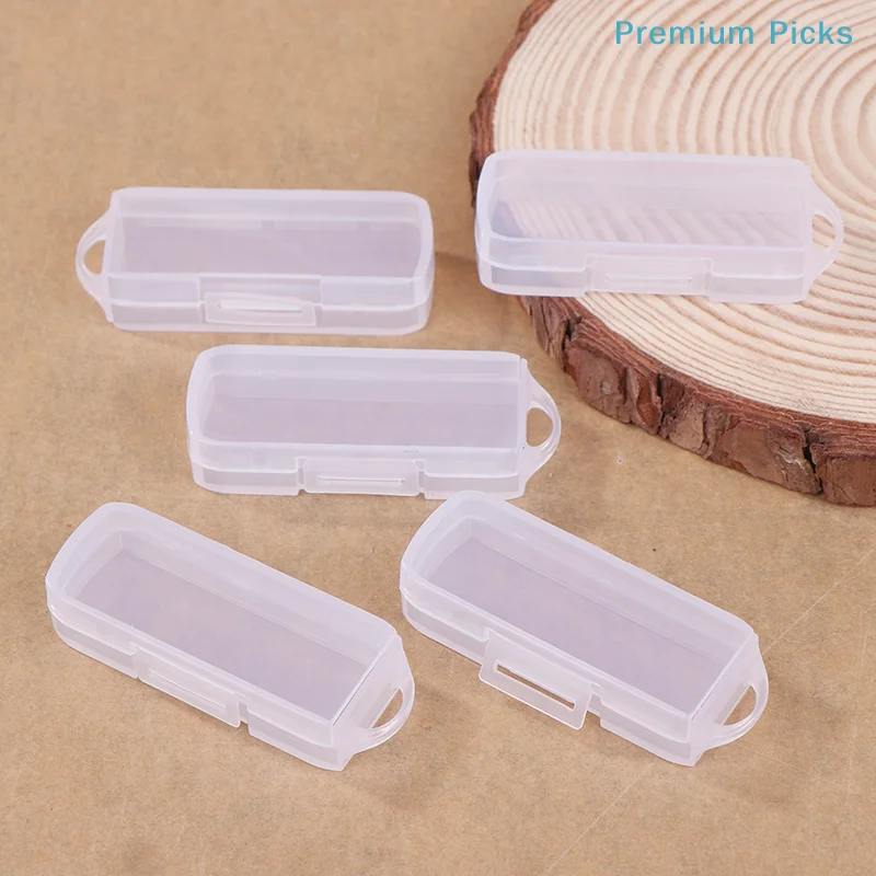 5pcs PC USB Flash Drive Cases Contemporary Style Storage Boxes With Lids For OTG Rotating Drives Home Organization Storage Bins