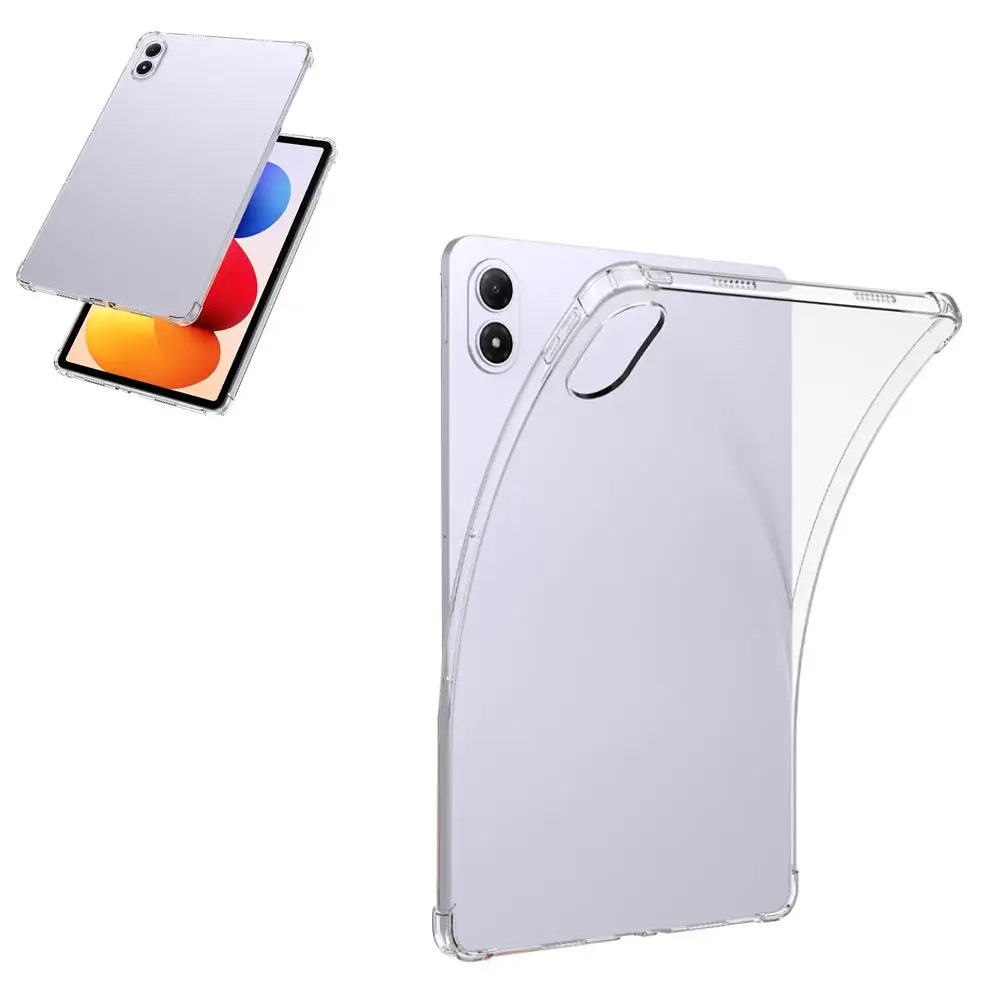    ل redmi الوسادة 2 برو 12.1 بوصة واقية سميكة لينة سيليكون واضح حافظة لجهاز لوحي من البولي يوريثان غطاء Proable غطاء سيليكون I5B9