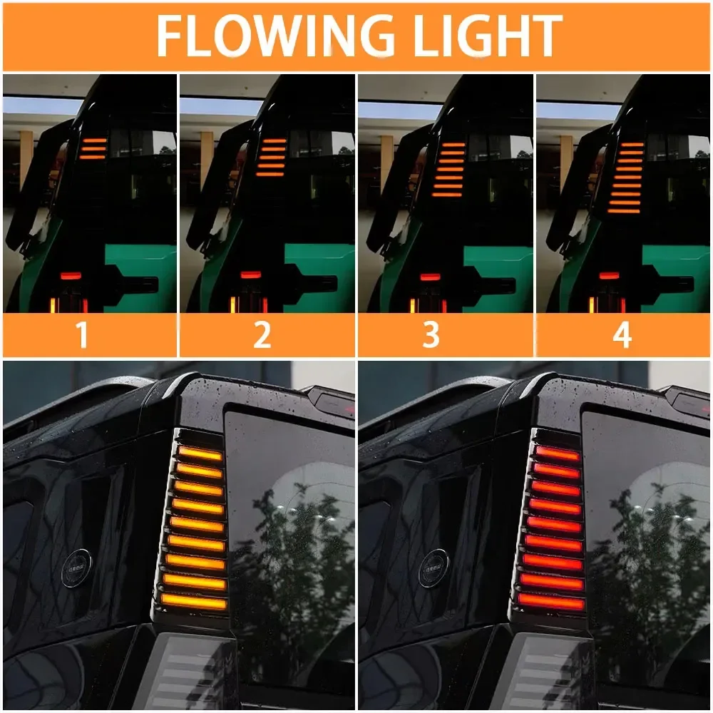 

Chery Jetour Traveller T2 Tail Lamp Rear Running Tail Pillar Lamp Break Lights Kit Warning lamp