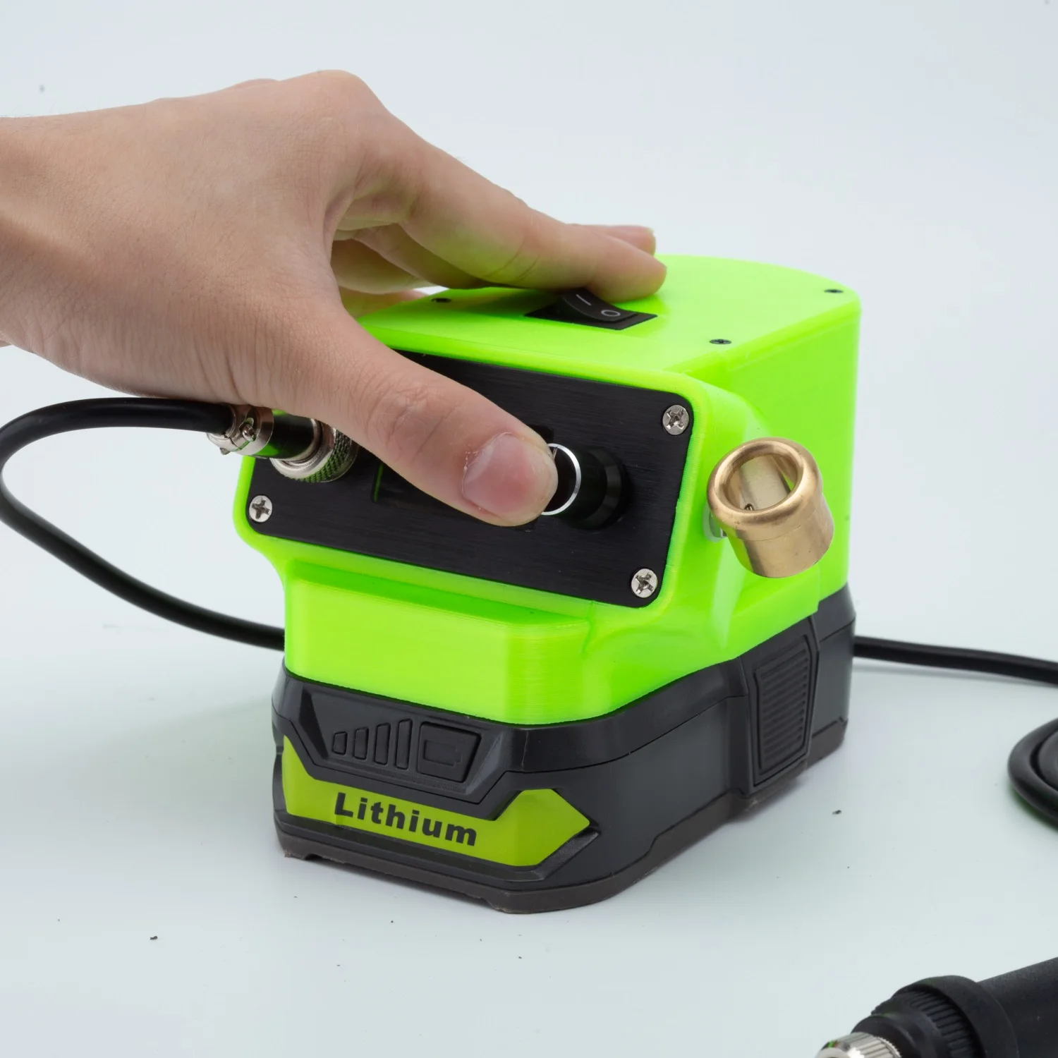 T12 OLED Digital Soldering Station For RYOBI One+ 18V Li-ion Battery Powered Wireless  (Not include  battery)