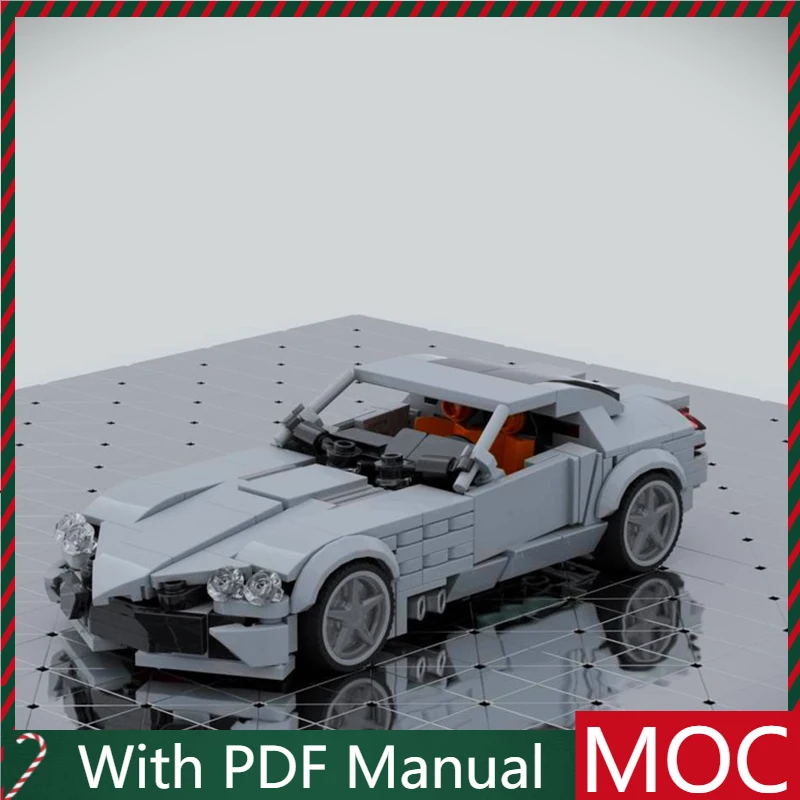 

342 PCS MOC Luxury Sports Car Model Building Blocks Creative Assembly Brick Toys Kids Educational Gift Collection Hobby Present