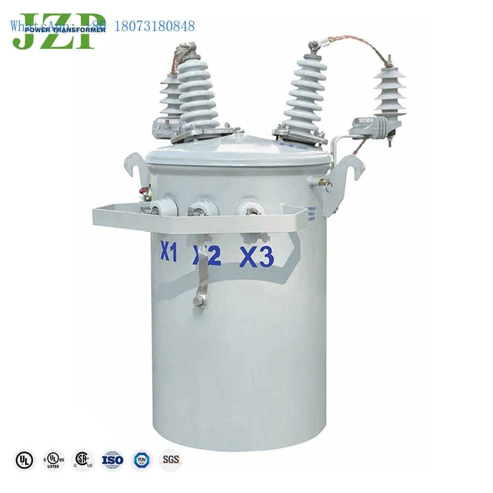 IEEE IEC Standard distribution transformer 25KVA 50KVA 75KVA One-phase 12470v 220v pole mounted transformer