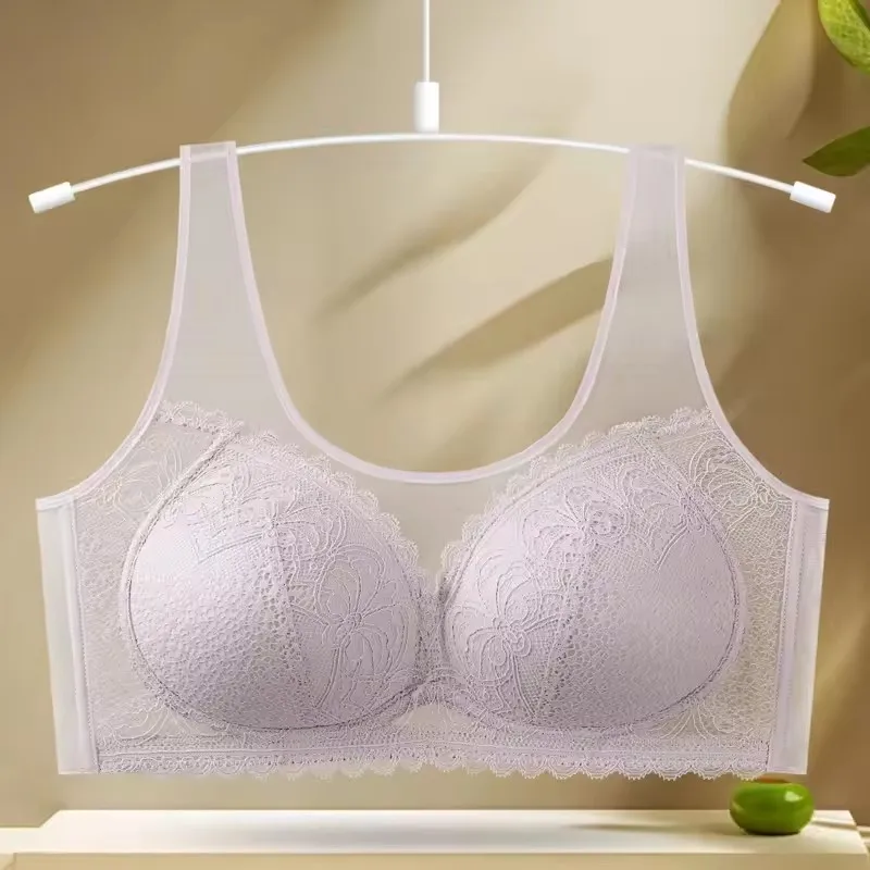 

Thin Brasier Mujer Brassiere Femme Plus Size Full Cup Lingerie Wireless Bras For Women Stick On Bra Woman Clothes M L XL XXL 4XL