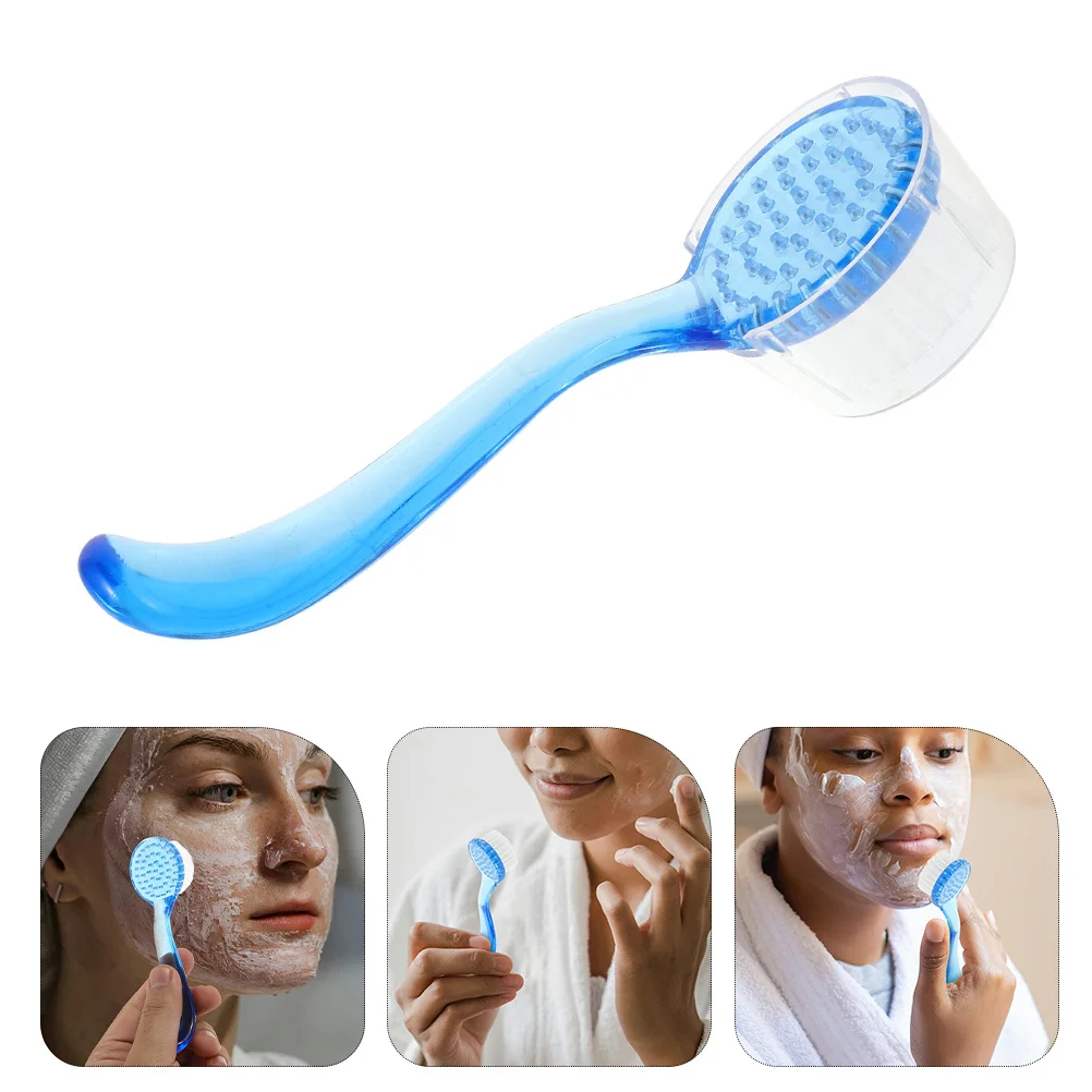 Brosse à récurer le visage, 3 pièces, poils souples, brosse de nettoyage en profondeur manuelle, exfoliante douce, nettoyant pour le visage pour les soins quotidiens de la peau