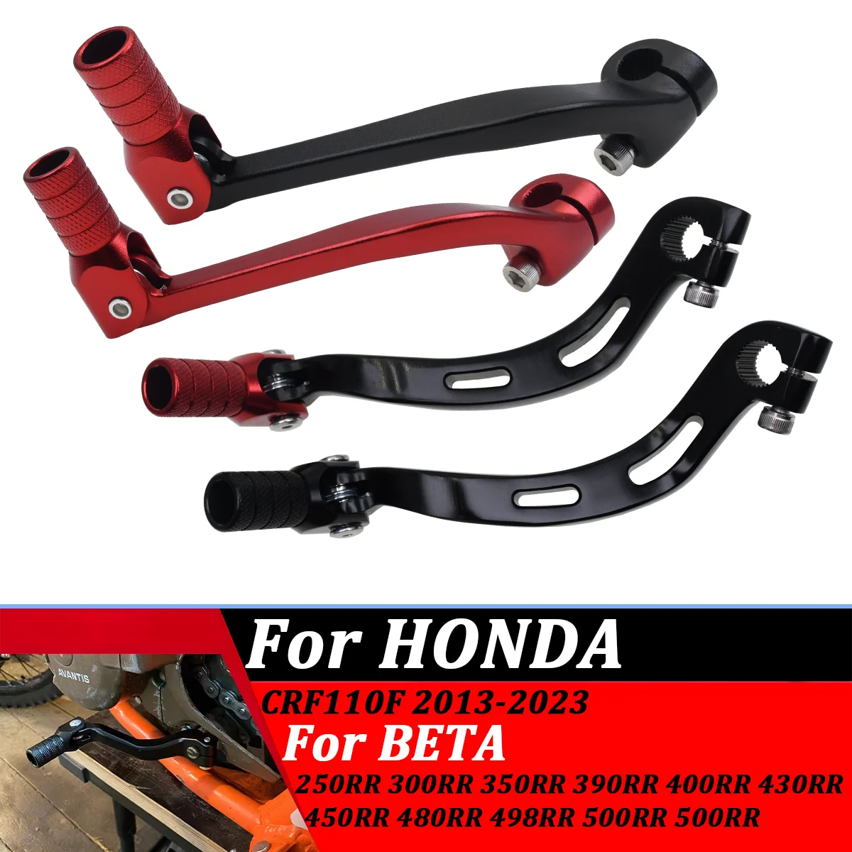 

Motocross High Quality CNC Gear Shifter Shift Lever For Honda CRF450R 2011-2016 CRF110F 2013-2023 For Yamaha TTR 110E 2008-2023