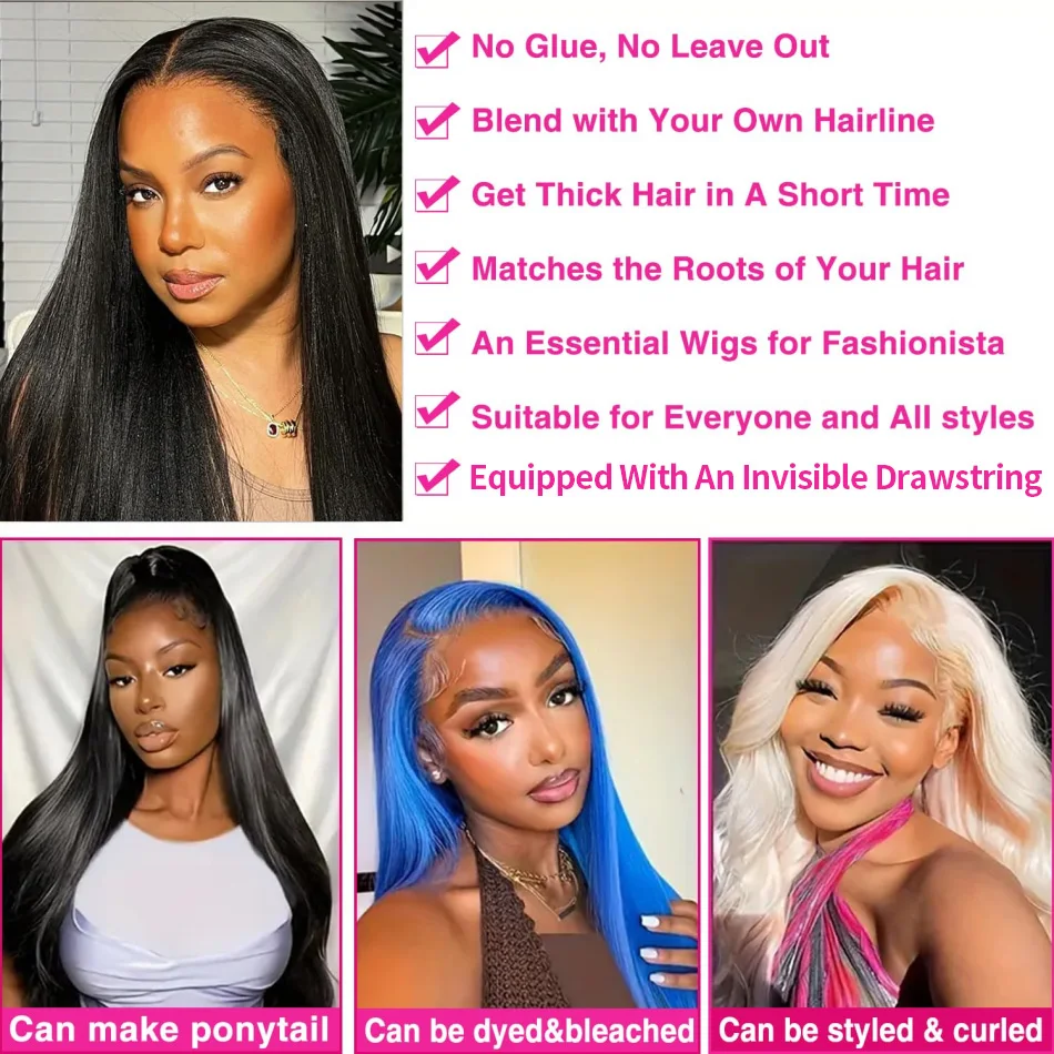 مستقيم الخامس جزء الباروكات ملابس الشعر البشري والذهاب غلويليس الأسود البرازيلي الباروكات 100% شعر الإنسان 220 الكثافة 30 بوصة لا الدانتيل للنساء