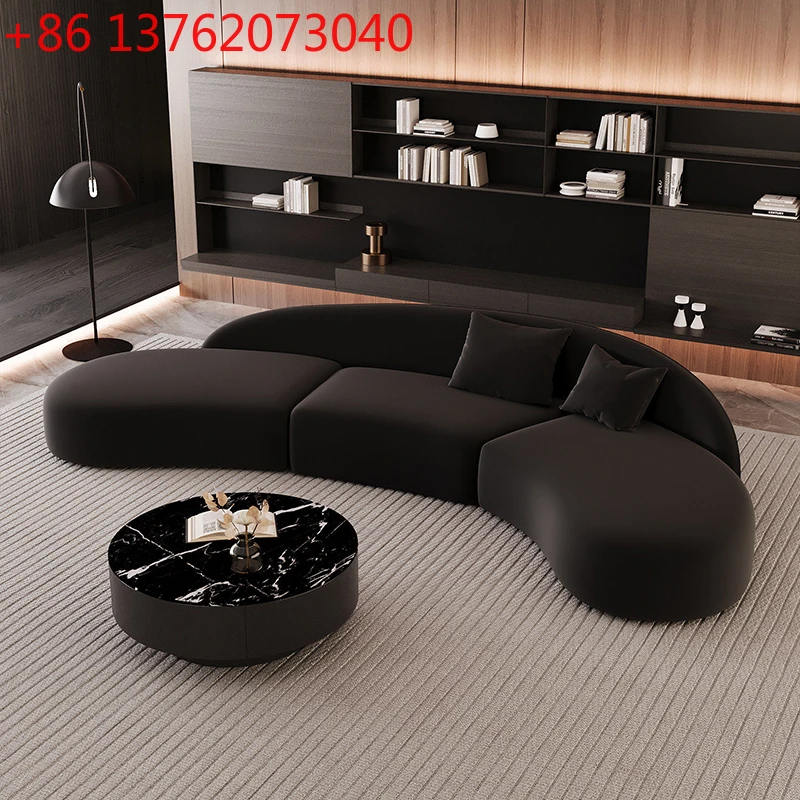 

Modern Semi-Circular Arc Sofa Nordic Luxury Designer Reception Sofa for Clothing Stores Beauty Salons Offices Rest Areas