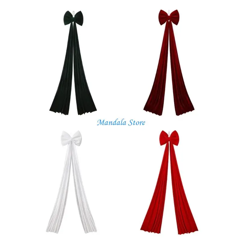 

U2JC Christmas Bowknot Decorations For Holiday Large Bows Christmas Ornament