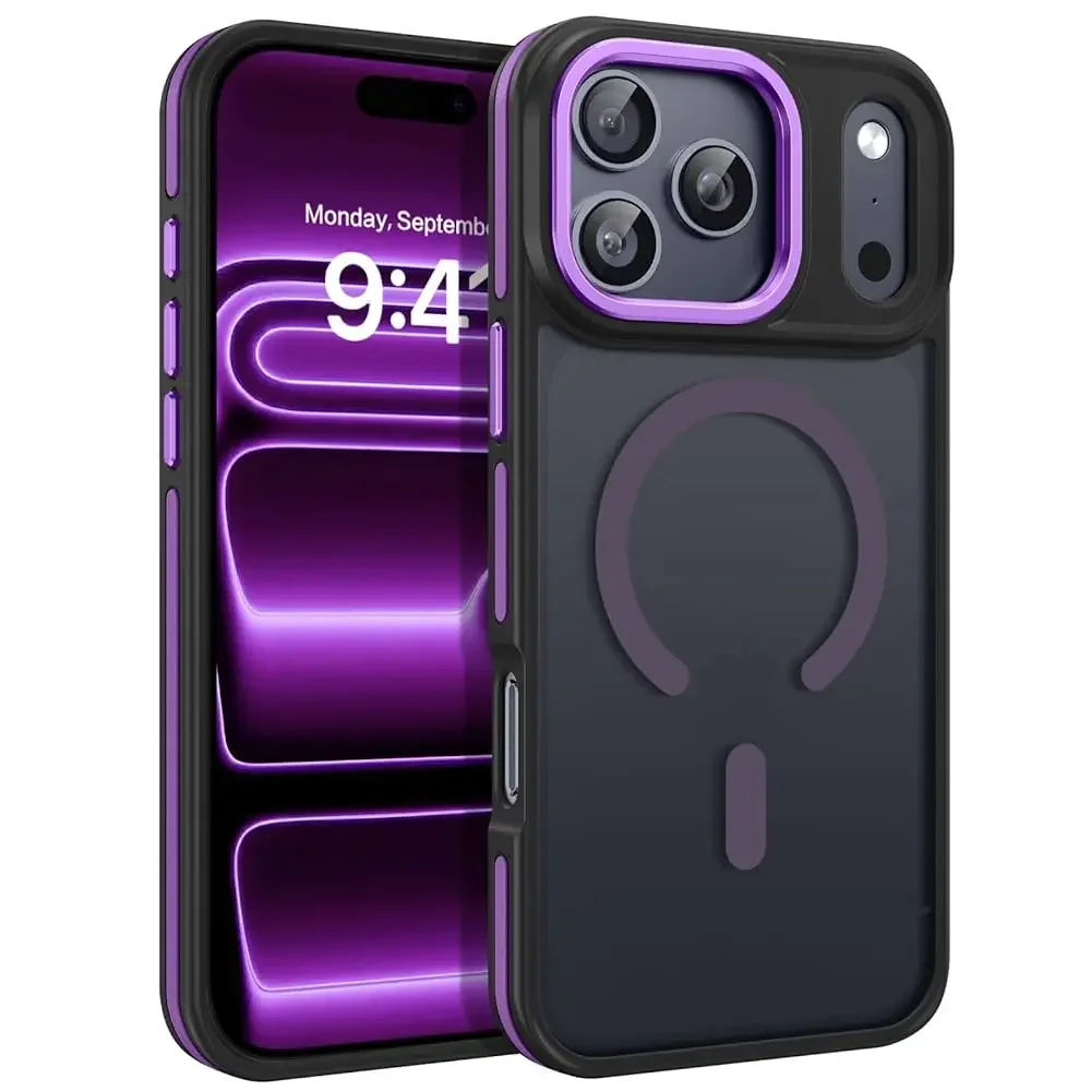 

Magnetic for iPhone 17 Pro Max Case 2025 [Compatible with Magsafe] [Military-Grade Protection] Matte Women Men Anti-Slip Sho