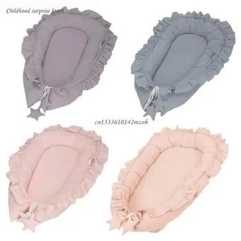 Cosy Newborns Baby Nest Lounger Breathable Cot Bed 90x65cm Large Size Bed in Bed Mattress for Growing Baby Dropship