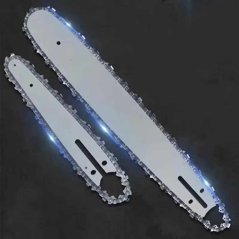1 unidad de accesorios para motosierra eléctrica de 4/6/8 pulgadas: hoja de sierra para tala, cadena de poda y guía de cadena de 1/4 para motosierra