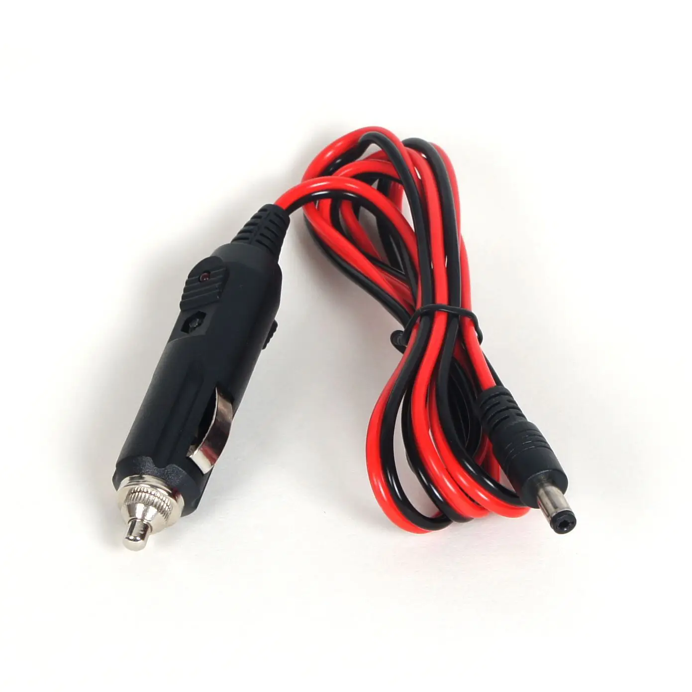 New 12V 5A DC Car Cigarette Lighter Charger With Fuse, Universal Power Adapter DC Plug 5.5x2.1mm Cable 1.2m