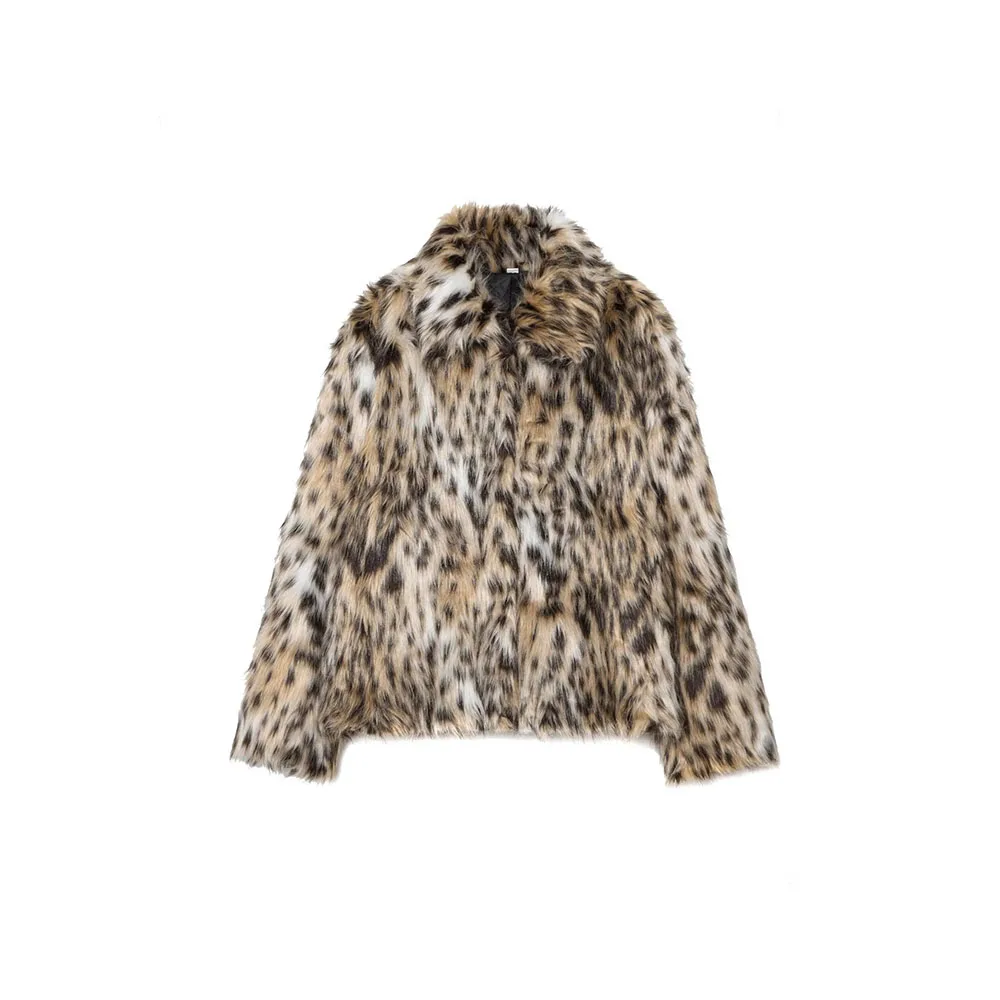 

Autumn and winter new women's clothing French design sense fashionable and versatile fur effect jacket jacket jacket