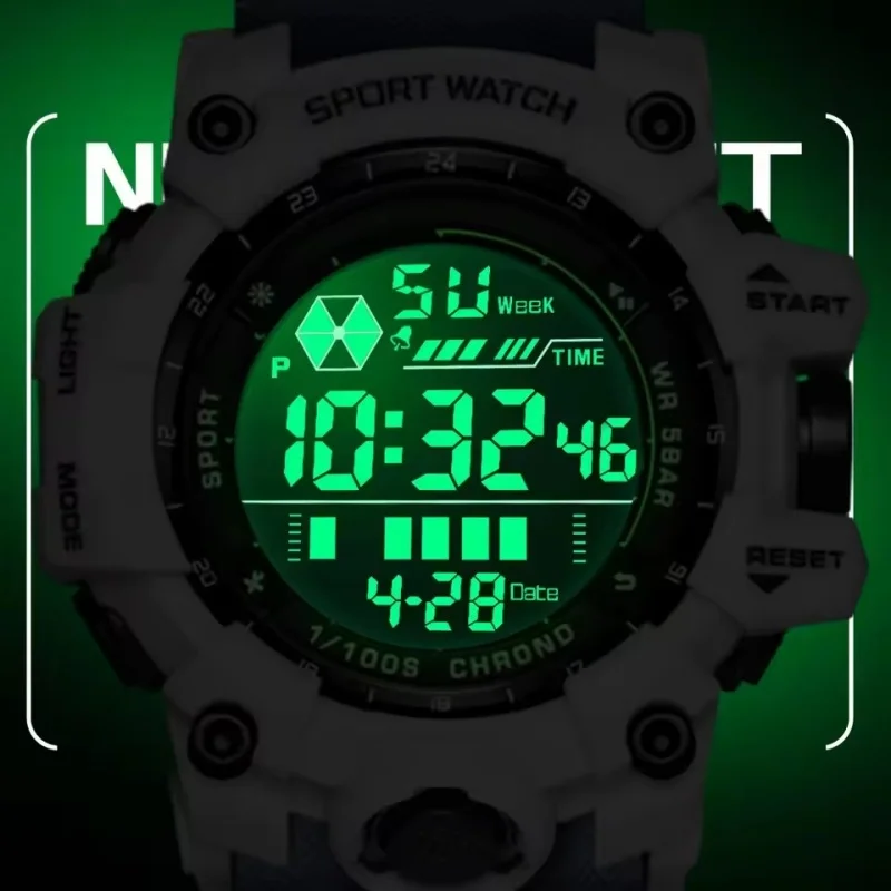 

SANDA 6229 Men's Electronic Watch Sport Multi functional Waterproof LED Clock Military Advanced Men's Student Leisure Watch Gift