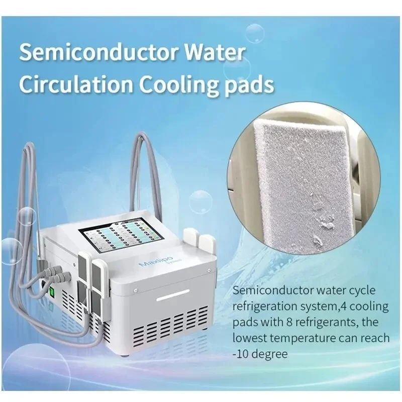2026 Portable EMS BodyCryolipolysis Machine with Latest Cryo Plate Cool Body Fat Freeze Salon Massager Devic