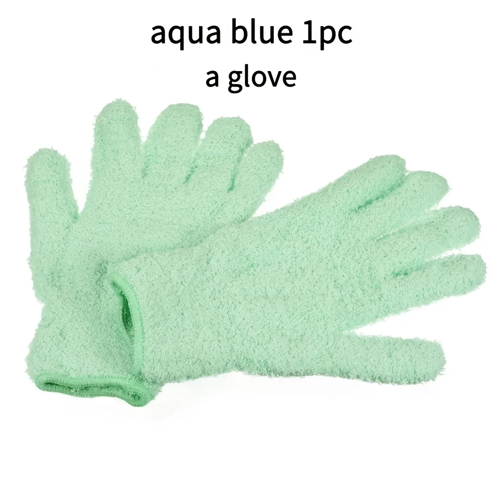 1 st microvezel-stofdoekhandschoenen - rekbare en ademende schoonmaakhandschoenen, niet-waterdicht voor auto's, boten, campers, zwembaden, huis, keuken