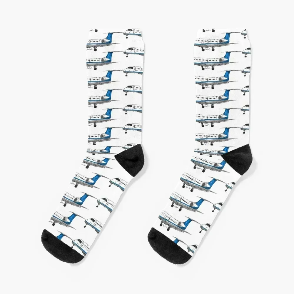 

Embraer ERJ 145 Jet Socks loose summer colored cartoon Men Socks Women's