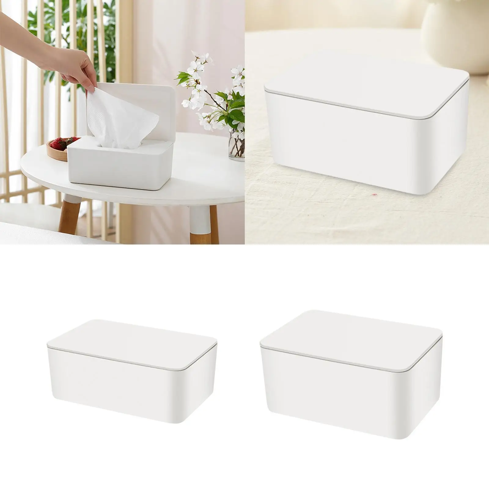 Baby Wipes Dispenser with Lid Portable Keep Wipes Fresh Large Capacity Storage Box Non Slip Dustproof Wipes Box for Home Outdoor