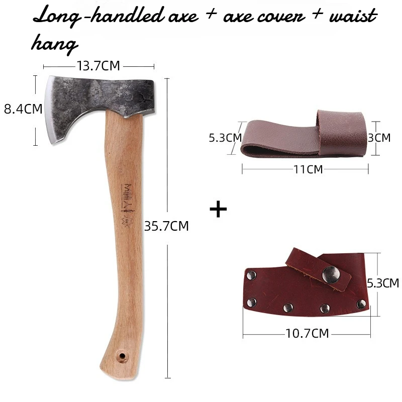 

New Outdoor Tactical Forging Camp Axe Multi-functional Household Woodworking Axe Splitting Firewood Convenient Camping Hand Tool
