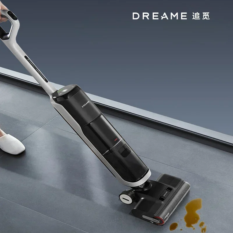 Dreame H20 Ultra Max Vacuum Scrubber Floor Cleaning Machine Ultra-thin Lay Flat Hot Water Self-cleaning Drying Floor Cleaner