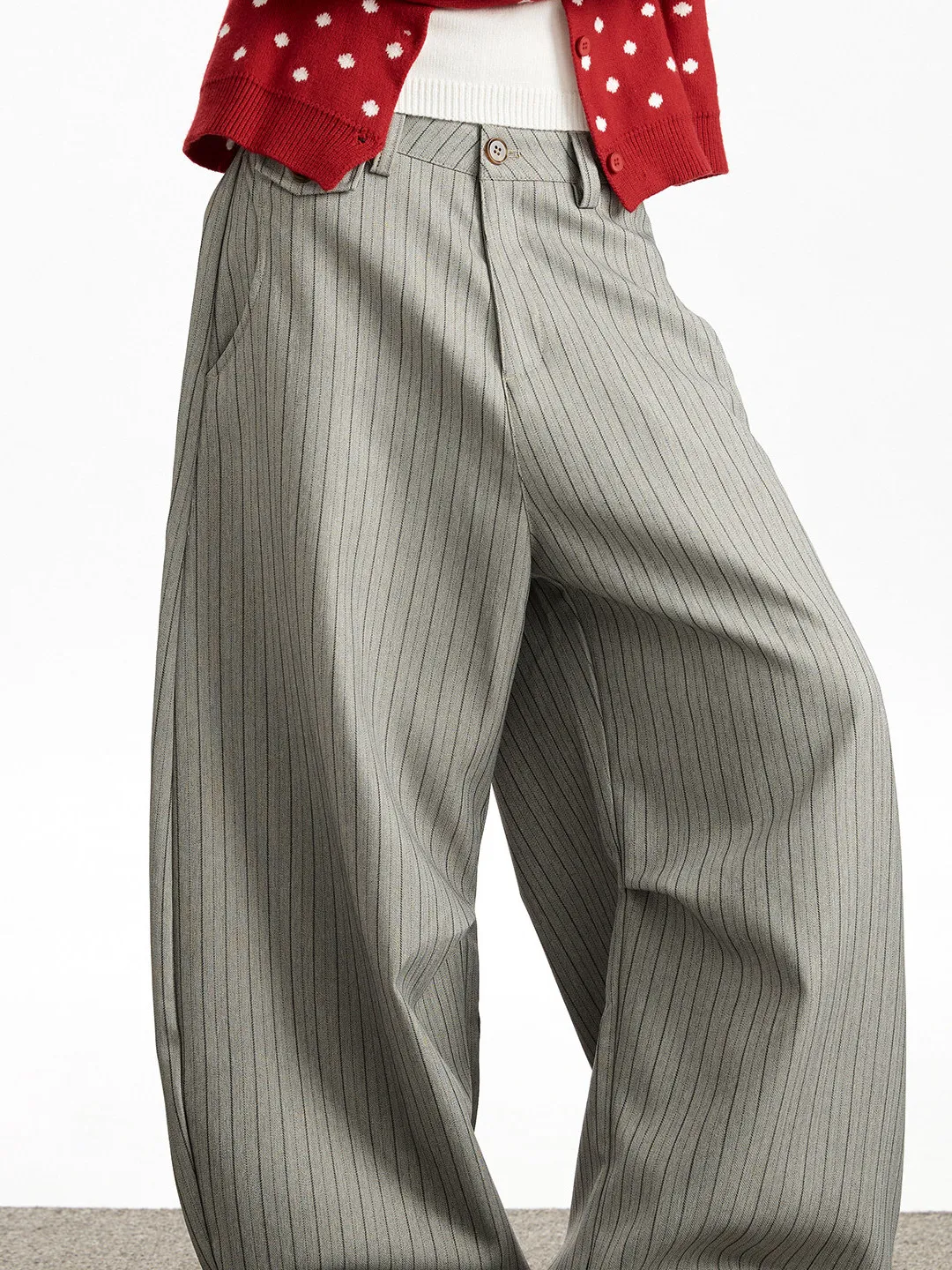 

American Sle Retro Money Wind Stripe Knife Wide Leg Pants Men Women Clean Fit Lazy Loose Casual Trousers Couple