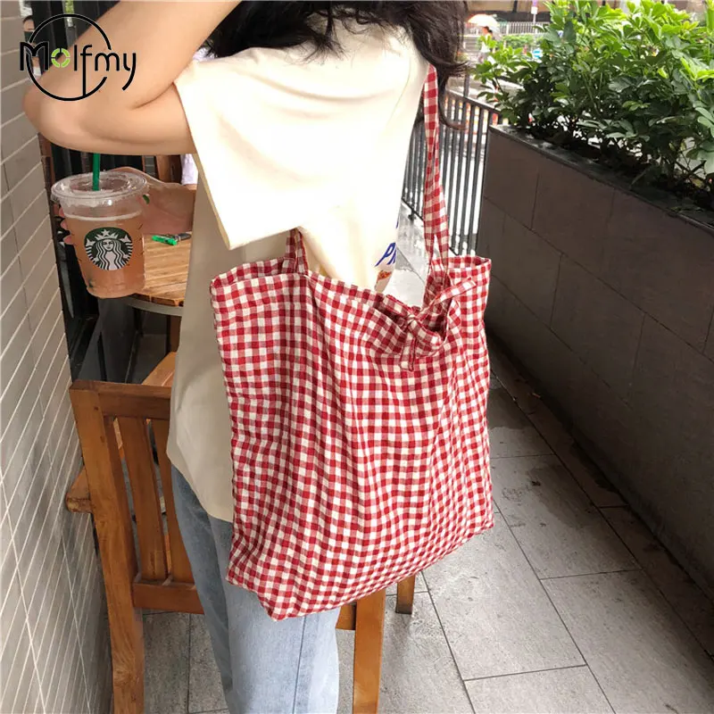 

New Summer Red and White Checkered Girl's Heart Belt Bag, Korean style Small Fresh Women's Trendy Bag